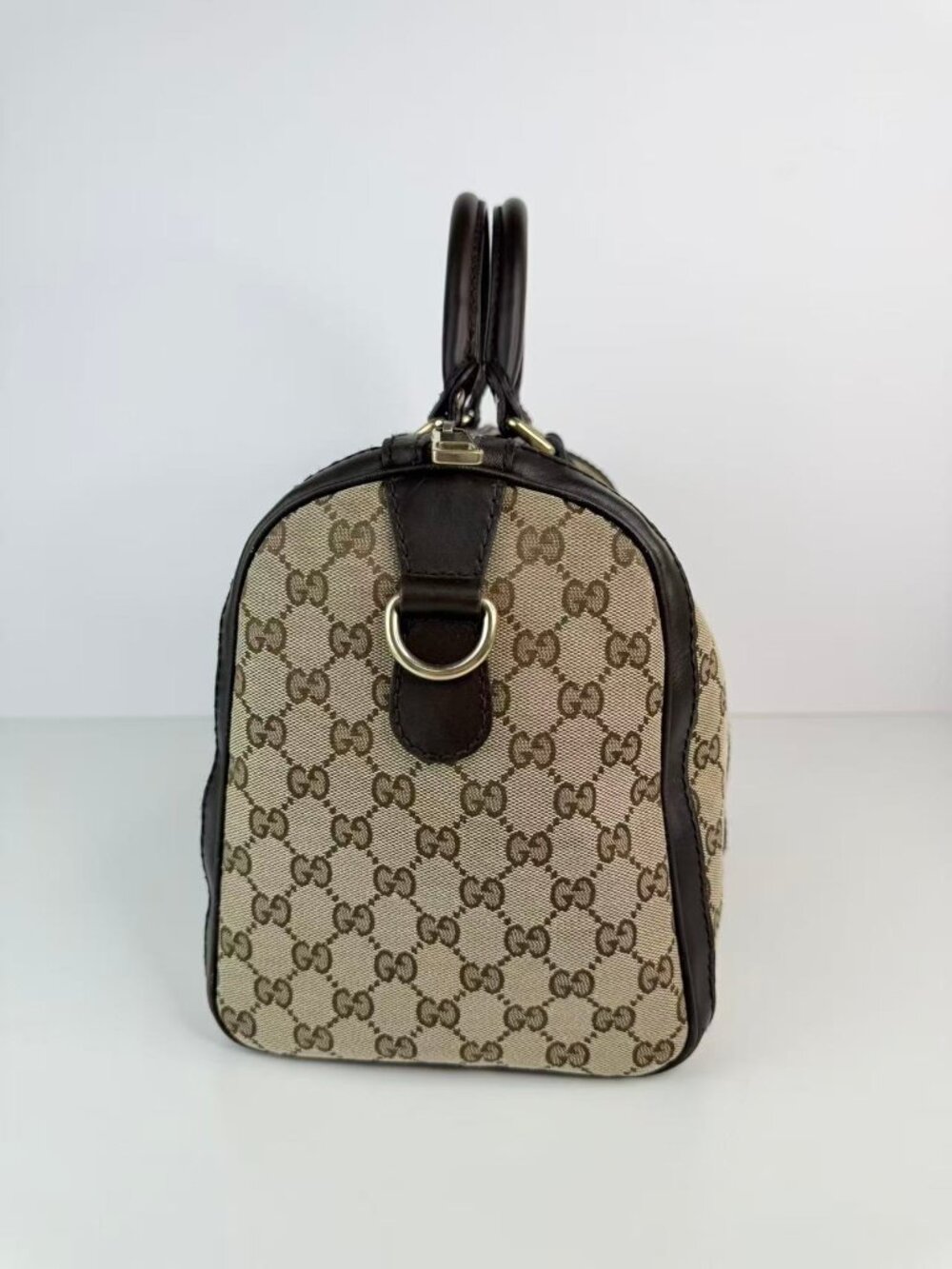 Gucci vintage gg canvas web boston bag - Picture 4 of 13